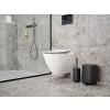 WC kartáč TIME 36 cm, černá, beton, Zone Denmark