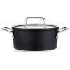 Vysoký kastrol ADAMANT 20 cm, černá, hliník, Fissler