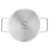 Nízký kastrol PURE 20 cm, stříbrná, nerezová ocel, Fissler