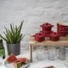 Zapékací mísa 10 cm, sada 4 ks, červená, keramika, Staub