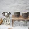 Jídelní miska 400 ml, sada 4 ks, šedá, keramika, Staub