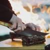 Plátkovací nůž ASADOR VIVUM 22 cm, ocel, hnědá, F.DICK