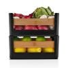 Kuchyňský organizér NORDIC KITCHEN 27 x 19 cm, černá, plast/bambus, Eva Solo