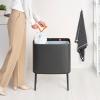 Dotykový odpadkový koš BO TOUCH BIN 11 + 23 l, sebevědomě šedá, ocel, Brabantia