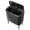 Dotykový odpadkový koš BO TOUCH BIN 11 + 23 l, sebevědomě šedá, ocel, Brabantia
