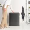 Dotykový odpadkový koš BO TOUCH BIN 60 l, sebevědomě šedá, ocel, Brabantia