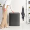 Dotykový odpadkový koš BO TOUCH BIN 2x 30 l, sebevědomě šedá, ocel, Brabantia