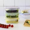 Box na potraviny PKV-5SRB 850 ml, sada 5 ks, sklo / plast, Pebbly