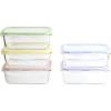 Box na potraviny PKV-5SRB 850 ml, sada 5 ks, sklo / plast, Pebbly