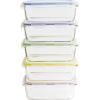 Box na potraviny PKV-5SRB 850 ml, sada 5 ks, sklo / plast, Pebbly