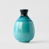 Láhev na saké INK & TURQUOISE 300 ml, modrá, keramika, MIJ