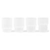 Sklenice na vodu RIPPLE 200 ml, sada 4 ks, bílá, ferm LIVING