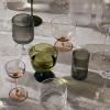 Sklenice na aperitiv RIPPLE 140 ml, sada 4 ks, šedá, ferm LIVING