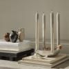 fermLIVING AW21 BowlCandleHolderMediumAluminium DrypCandles AryMiniVases image(1)
