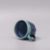 Hrnek COBALT & TEAL DRIP 250 ml, modrá, keramika, MIJ