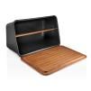Chlebník NORDIC KITCHEN 39 cm, černá, plast / dřevo, Eva Solo