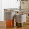 Dóza na potraviny FLIP STORAGE 850 ml, béžová, plast, Lékué