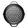 L10GBL 12 Inch Grilling Basket Top Down EDIT WORKING
