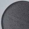 Jídelní talíř ASPHALT SLAB 24 cm, černá, keramika, MIJ